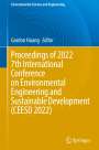 : Proceedings of 2022 7th International Conference on Environmental Engineering and Sustainable Development (CEESD 2022), Buch