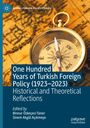 : One Hundred Years of Turkish Foreign Policy (1923-2023), Buch