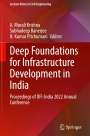 : Deep Foundations for Infrastructure Development in India, Buch