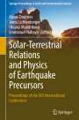 : Solar-Terrestrial Relations and Physics of Earthquake Precursors, Buch