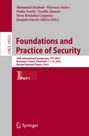 : Foundations and Practice of Security, Buch
