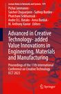 : Advanced in Creative Technology- added Value Innovations in Engineering, Materials and Manufacturing, Buch