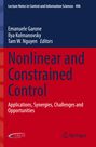 Buchtitel und Autoren: "Nonlinear and Constrained Control", herausgegeben von Emanuele Garone u.a. Mit Springer-Logo unten.