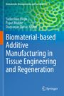 Text: "Biomaterial-based Additive Manufacturing in Tissue Engineering and Regeneration." Bunte, organische Muster. Logo unten.