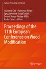 "Proceedings of the 11th European Conference on Wood Modification" in weißem Text auf orange-rotem Hintergrund, Springer-Logo.