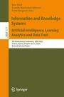 Titel: Informationen und Wissenssysteme. Untertitel: KI, Lernen, Analytik und Datenvertrauen. Springer-Logo unten.