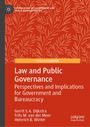 „Law and Public Governance: Perspectives and Implications for Government and Bureaucracy“ auf rotem Hintergrund.