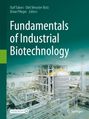 Oben: "Ralf Takors, Dirk Weuster-Botz, Brian Pfleger Editors." Titel: "Fundamentals of Industrial Biotechnology." Industrielle Anlage.