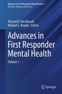 Titel: "Advances in First Responder Mental Health" Band 1. Namen: Vincent B. Van Hasselt, Michael L. Bourke. Springer-Logo.