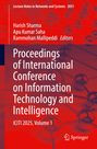Oben: "Lecture Notes in Networks and Systems 2031". Große Schrift: "Proceedings of International Conference on Information Technology and Intelligence". Unten steht "ICITI 2025, Volume 1". Rot-blauer Hintergrund mit Molekülstruktur. Springer-Logo.
