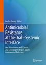 Titel: Antimicrobial Resistance at the Oral–Systemic Interface. Herausgeber: Geelsu Hwang. Hintergrund in Blau- und Grüntönen. Logo von Springer unten rechts.
