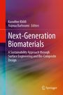 „Next-Generation Biomaterials: A Sustainability Approach“. Bunte Hintergrundgrafik in Blau, Grün und Orange. Springer Logo.