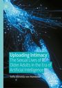 „Uploading Intimacy: The Sexual Lives of Older Adults in the Era of Artificial Intelligence“ von Sofia Almeida. Blaues, digitales Händemotiv.
