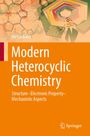 "Modern Heterocyclic Chemistry" von Metin Balci, mit wissenschaftlichen Diagrammen, naturinspirierte Farben und Springer-Logo.
