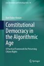 "Constitutional Democracy in the Algorithmic Age" von Rani Yadav-Ranjan. Grüner Hintergrund, Springer-Logo unten.