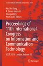 „Proceedings of 11th International Congress on Information and Communication Technology, ICICT 2026, London, Volume 11.“ Rotes Cover mit Molekülstruktur.