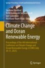 „Climate Change and Ocean Renewable Energy“; Sonnenaufgang über Felsen. Springer-Logo unten rechts.