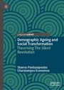 „Demographic Ageing and Social Transformation: Theorising The Silent Revolution“ in blauer Schrift, grüner Hintergrund.