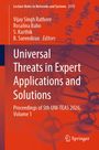 Titel: "Universal Threats in Expert Applications and Solutions". Autoren: Rathore, Babo, Karthik, Surendiran. Hintergrund abstrakt, rot.