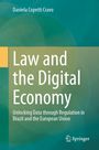 Text: "Law and the Digital Economy" von Daniela Copetti Cravo. Untertitel über Datenregulierung in Brasilien und der EU. Springer-Logo.
