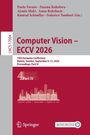 "Computer Vision – ECCV 2026", Konferenzdetails, stilisierte Skyline von Malmö, Verlagssymbol unten.