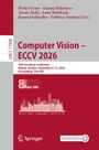 Computer Vision – ECCV 2026. 19th Conference, Malmö, Sweden. Skyline von Gebäuden, roter Hintergrund. Springer Logo.