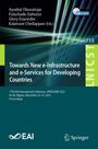 Text: "Towards New e-Infrastructure and e-Services for Developing Countries." Illustration mit grünen Linien und Logos.