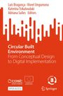 Roter Hintergrund, weiße Schrift: Titel "Circular Built Environment", Namen der Herausgeber. Drei Logos unten.