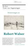 : Erinnerungen an Robert Walser, Buch