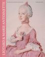 Am linken Rand steht "LIOTARD & MARIE-ANTOINETTE". Eine junge Frau in rosa Kleid hält eine Blume, pastellfarben.