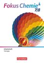 "FOKUS CHEMIE ARBEITSHEFT 7/8. THÜRINGEN. Cornelsen." Oberer Teil: bunter Heißluftballon mit Flamme.