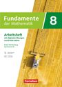 „Fundamente der Mathematik 8“, Arbeitsheft für Baden-Württemberg Gymnasium G9. Foto: Mähdrescher auf gelbem Feld.