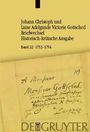 Oben steht "Johann Christoph und Luise Adelgunde Victorie Gottsched Briefwechsel Historisch-kritische Ausgabe Band 22: 1753-1754". Darunter ein handschriftlicher Briefanfang mit "A Monsieur Monsieur Gottsched...". Unten "DE GRUYTER".