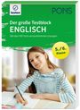 "Der große Testblock ENGLISCH", "Mit über 100 Tests und ausführlichen Lösungen", "5./6. Klasse". Mädchen am Schreibtisch.