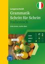 Italienische Grammatik für Anfänger, Obstkorb mit Orangen und Zitronen, italiensche Flagge oben rechts.