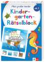 : Klett Mein großer bunter Kindergarten-Rätselblock, Buch