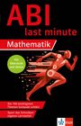 "ABI last minute Mathematik", "Für Oberstufe und Abitur". Rote Figur im Laufschritt, dynamisches Design.