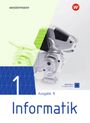„westermann“, „1“, „Ausgabe N“, „DIGITAL+ mit digitalen Medien“, „Informatik“. Ein Roboterhund, minimalistisches Design.