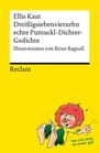 Text: Ellis Kaut, Dreißigsiebenvierzehn echte Pumuckl-Dichter-Gedichte. Illustration eines Kobolds mit roten Haaren.