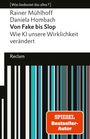 „Von Fake bis Slop“ von Rainer Mühlhoff und Daniela Hombach, „SPIEGEL Bestseller-Autor“, ein Reclam-Buch mit Streifenmuster.