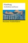 Text: "Hamburg Architektur und Kunst, Reclams Städteführer". Gebäude mit welligem Dach auf gelbem Hintergrund.
