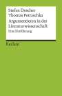 Stefan Descher: Argumentieren in der Literaturwissenschaft, Buch