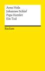 Arno Holz: Papa Hamlet · Ein Tod, Buch