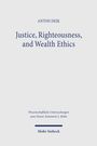 Titel: "Justice, Righteousness, and Wealth Ethics" von Anton Deik. Verlag: Mohr Siebeck. Schlichtes, elegantes Design.