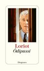 "Loriot", "Ödipussi", darunter "Diogenes". Ein älterer Mann schaut fragend durch eine Türöffnung.