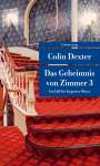 Colin Dexter: Das Geheimnis von Zimmer 3, Buch