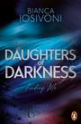 "Daughters of Darkness - Finding Me, Roman, Bianca Iosivoni." Dynamische blaue und schwarze Wirbel; Logo eines Pinguins unten rechts.