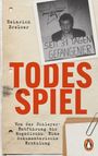 Text: „Seit 31 Tagen gefangener“, „TODES SPIEL“, „Heinrich Breloer“, „Von der Schleyer-Entführung...“. Ordnerumschlag.