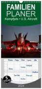 Elisabeth Stanzer: Familienplaner 2024 - Kampfjets ¿ U.S. Aircraft mit 5 Spalten (Wandkalender, 21 x 45 cm) CALVENDO, KAL
