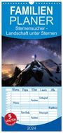 Nicholas Roemmelt: Familienplaner 2024 - Sternensucher - Landschaft unter Sternen mit 5 Spalten (Wandkalender, 21 x 45 cm) CALVENDO, KAL
